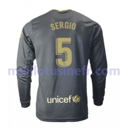 Maillot de Foot FC Barcelone Sergio Busquets 5 Extérieur 2020-21 Manches Longues